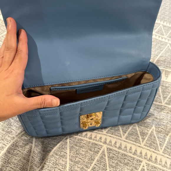 Michael Kors Handbags - Michael Kors Quilted Crossbody Bag in Sky Blue